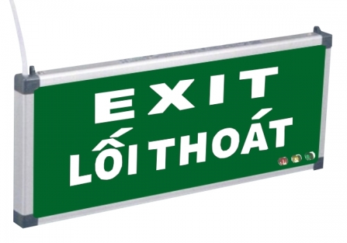 ĐÈN EXIT KHÔNG CHỈ HƯỚNG - SONG NGỮ