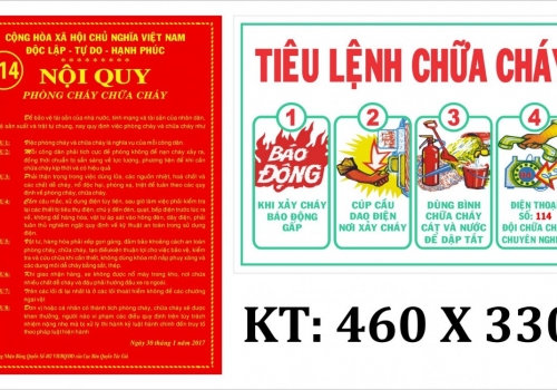 BỘ NỘI QUY TIÊU LỆNH